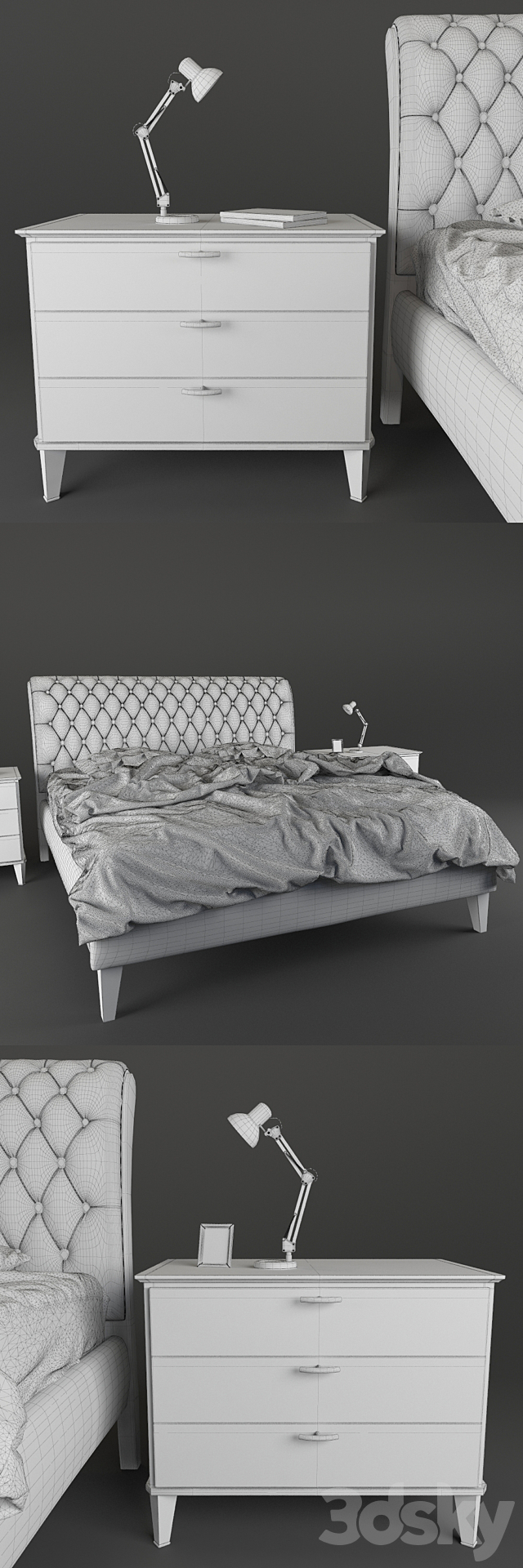 Bed Fratelli Barri 3DSMax File - thumbnail 3