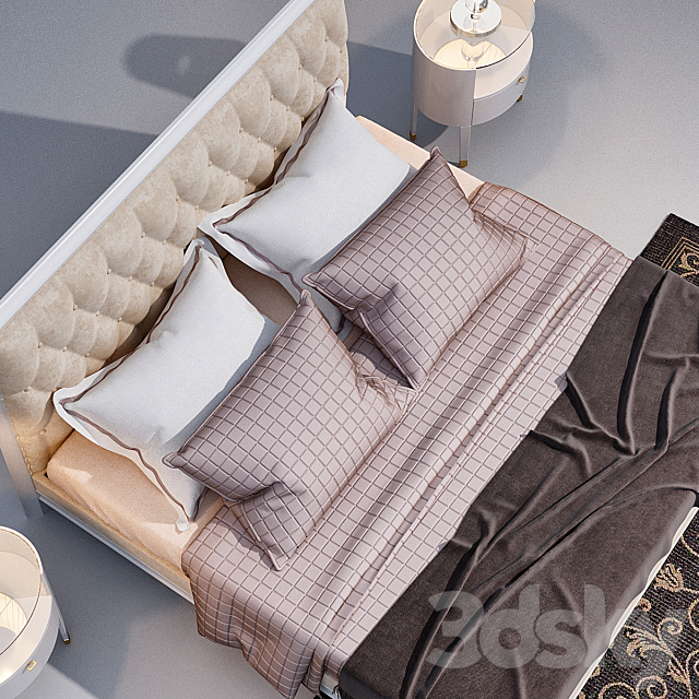 Bed Fratelli Barri Mestre 3DS Max Model - thumbnail 2