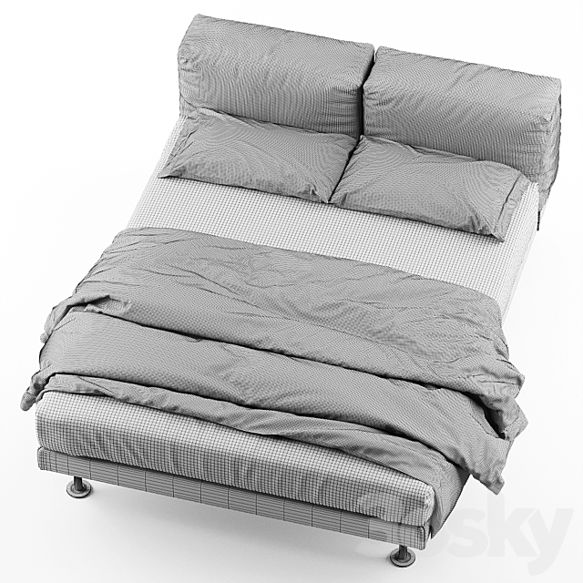 Bed Frauflex DADA 3DSMax File - thumbnail 4