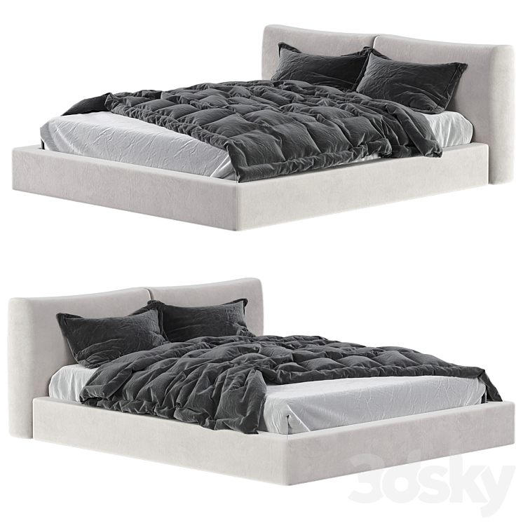 Bed Frauflex SOFT 3DS Max Model - thumbnail 1