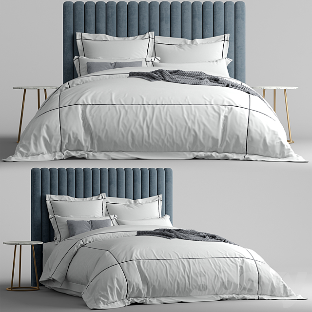 Bed from bedding adairs australia 3DS Max Model - thumbnail 1