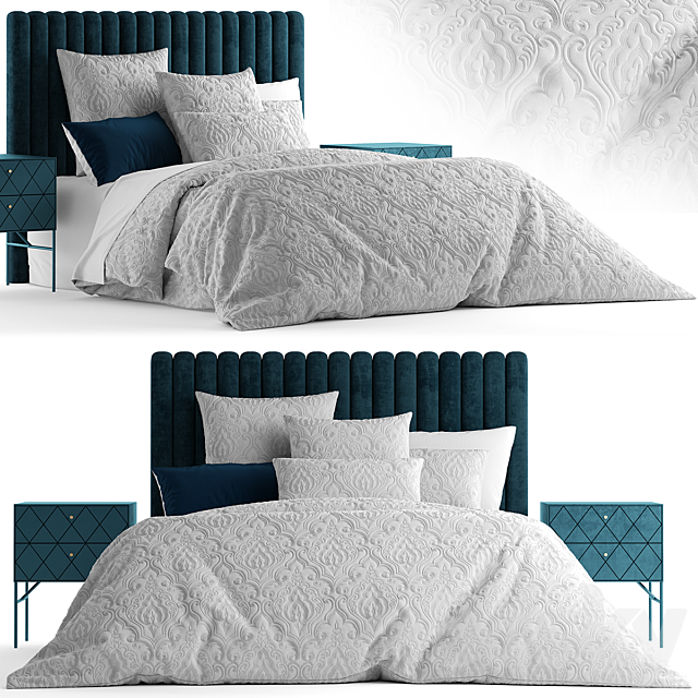 Bed from bedding adairs australia 3DSMax File - thumbnail 1