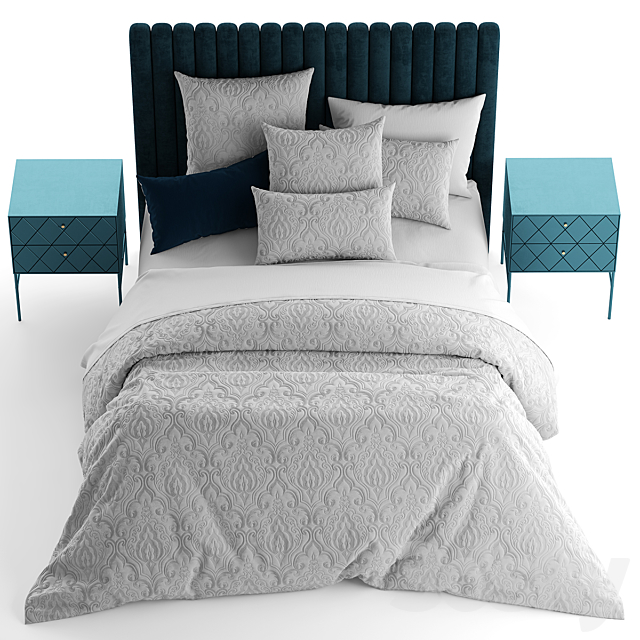 Bed from bedding adairs australia 3DSMax File - thumbnail 2