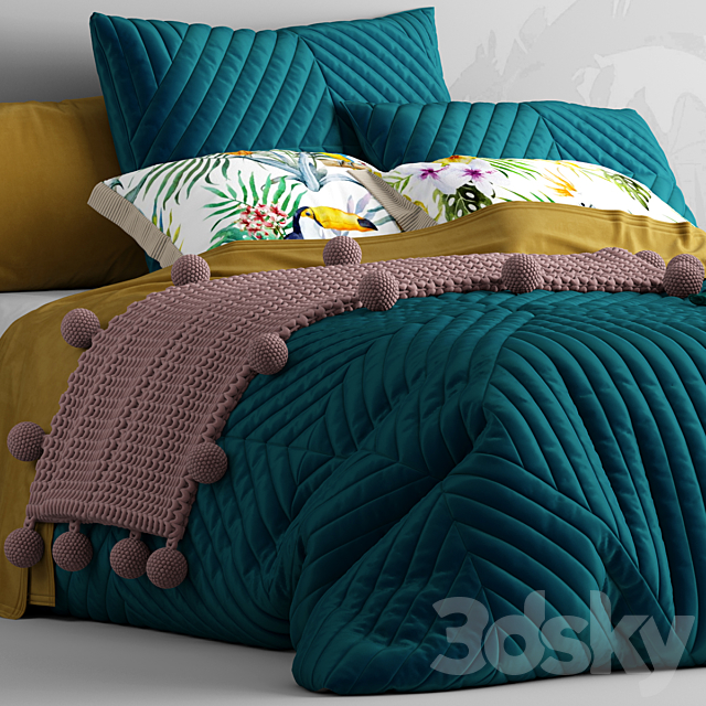 Bed from bedding adairs australia 3DSMax File - thumbnail 2