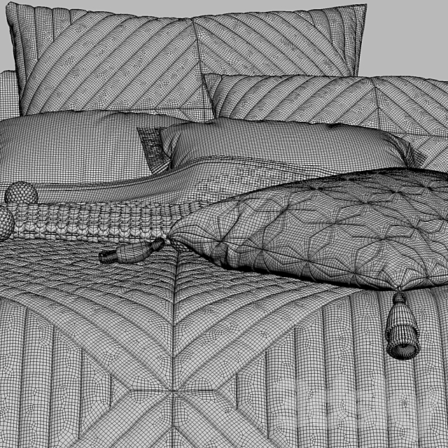 Bed from bedding adairs australia 3DSMax File - thumbnail 3