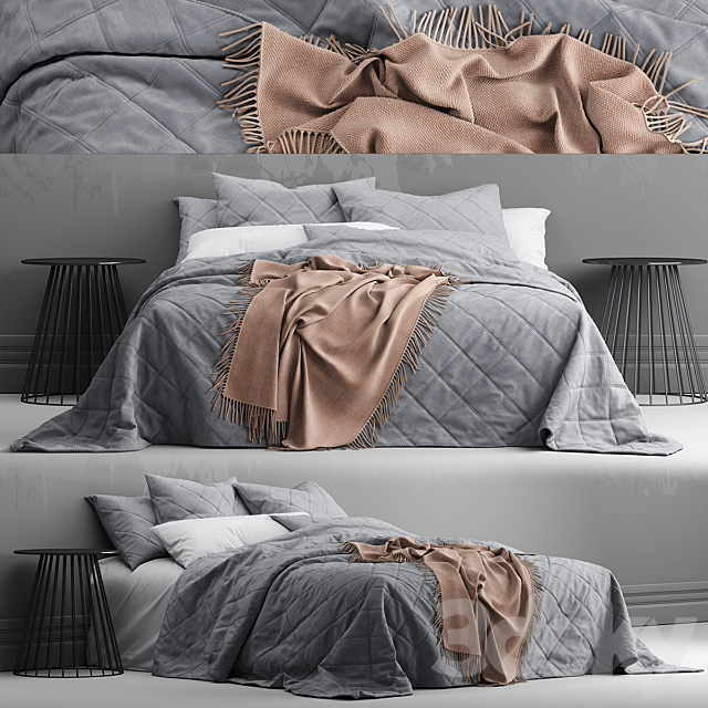 Bed from bedding adairs australia 3DSMax File - thumbnail 1