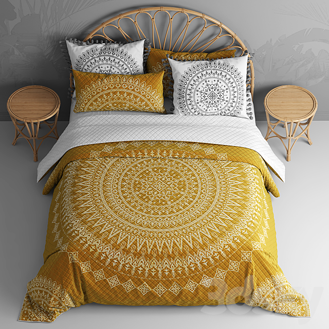 Bed from bedding adairs australia 3DSMax File - thumbnail 2