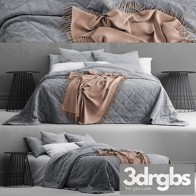 Bed from bedding adairs australia_5 2 3dsmax Download - thumbnail 1