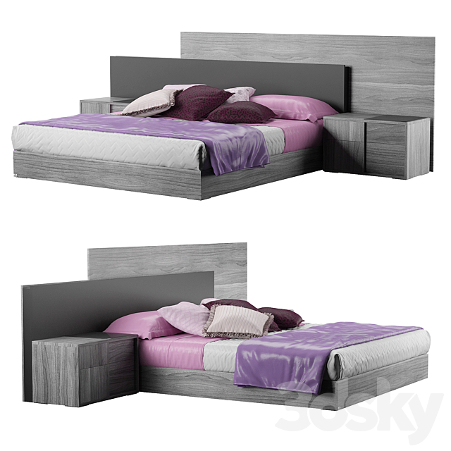 Bed FUTURA 180 STATUS 3DS Max Model - thumbnail 2