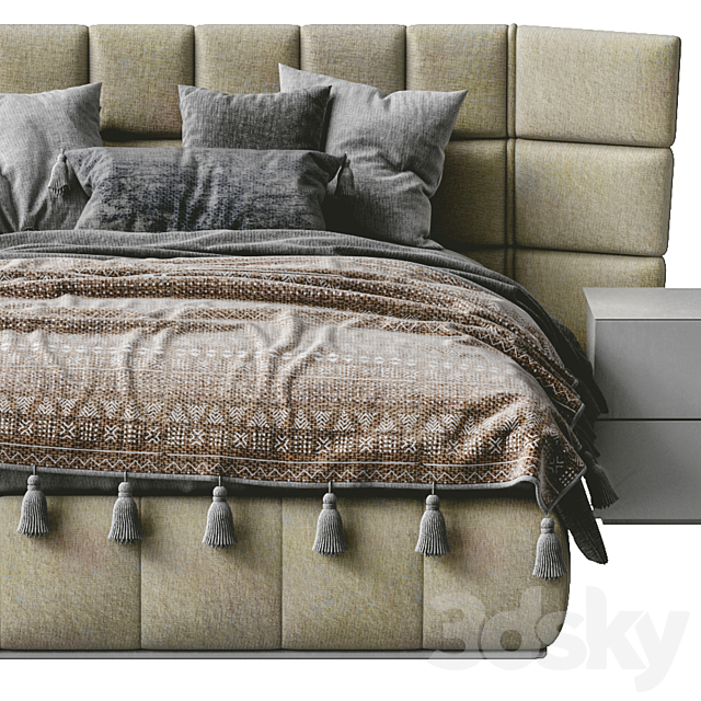 Bed GABER By Felis 3DSMax File - thumbnail 2