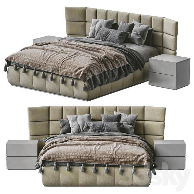 Bed GABER By Felis 3DSMax File - thumbnail 3