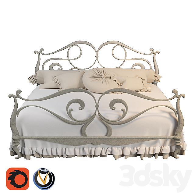 Bed Giusto portas Levis 3DSMax File - thumbnail 2