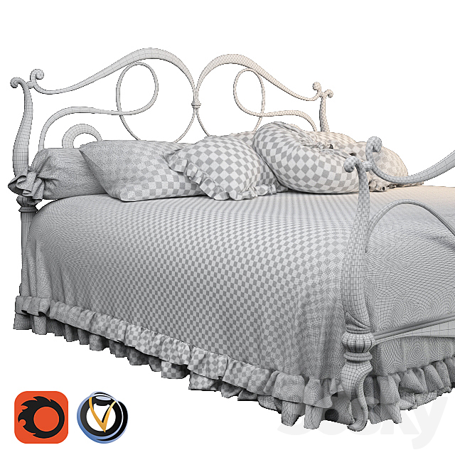 Bed Giusto portas Levis 3DSMax File - thumbnail 3