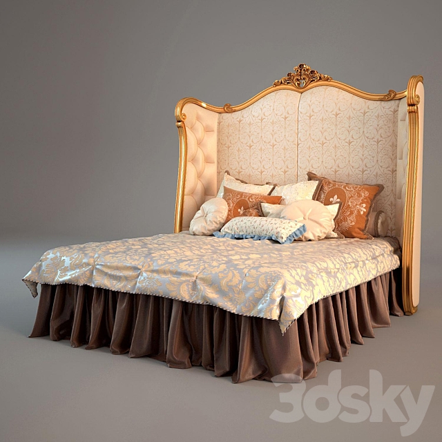 Bed Glamour Art.GLA701 3DSMax File - thumbnail 1