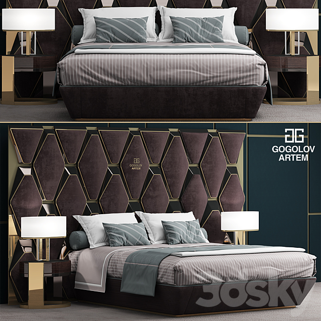 Bed Gogolov Artem 3DSMax File - thumbnail 1