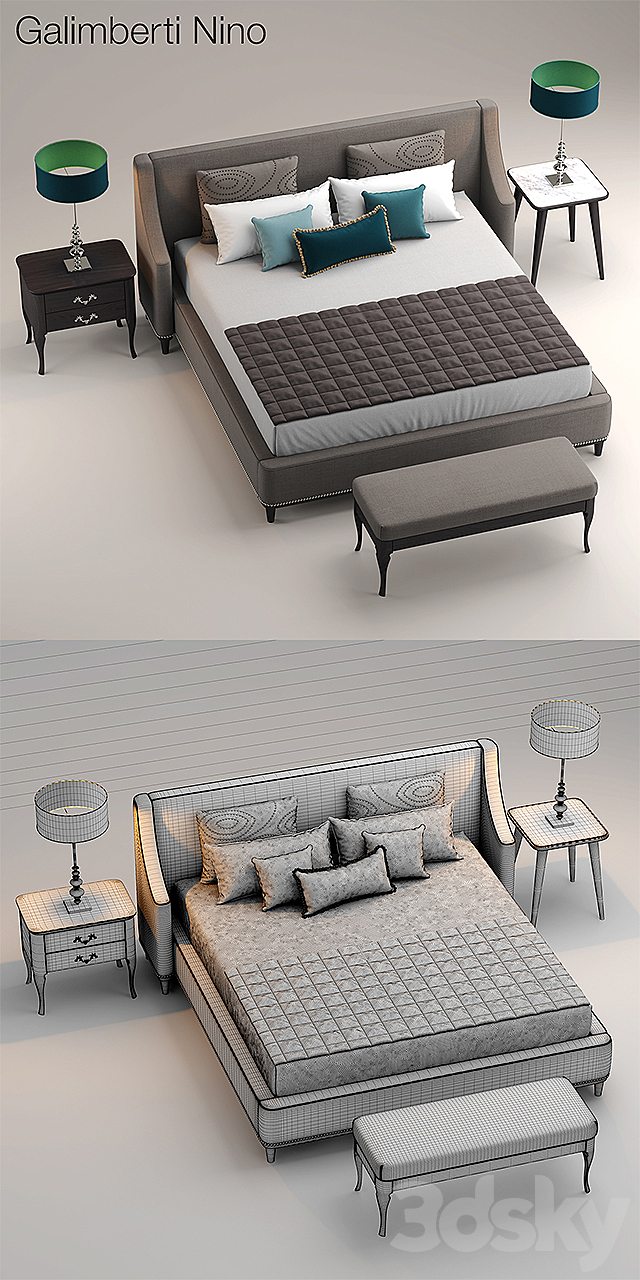 Bed GRACE galimberti 3DSMax File - thumbnail 3