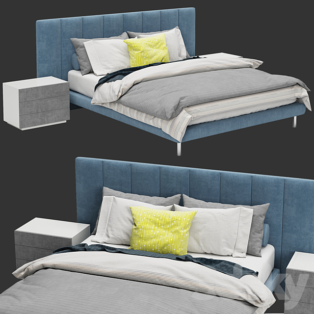 Bed GRANGALA _ Zanotta 3DSMax File - thumbnail 1