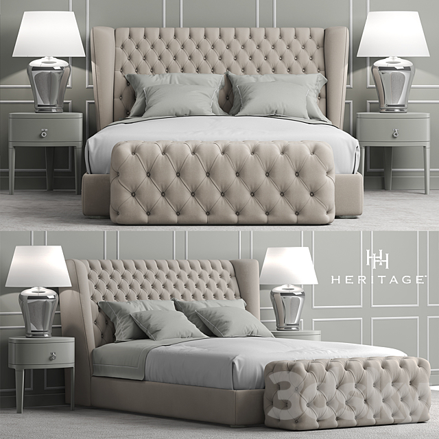 Bed Heritage Collection Four Seasons Bed 3DSMax File - thumbnail 1