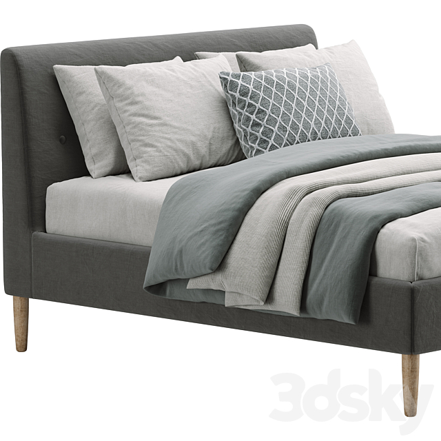 Bed Idanãs Ikea 3DS Max Model - thumbnail 3