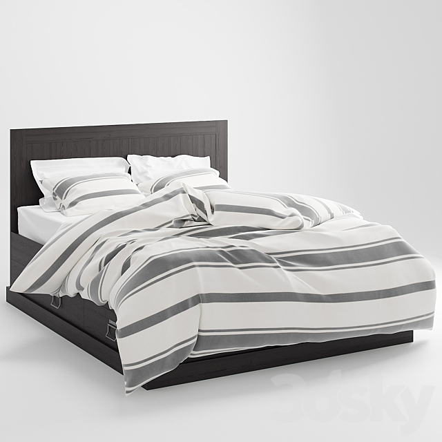 Bed IKEA FJELL 3DSMax File - thumbnail 1