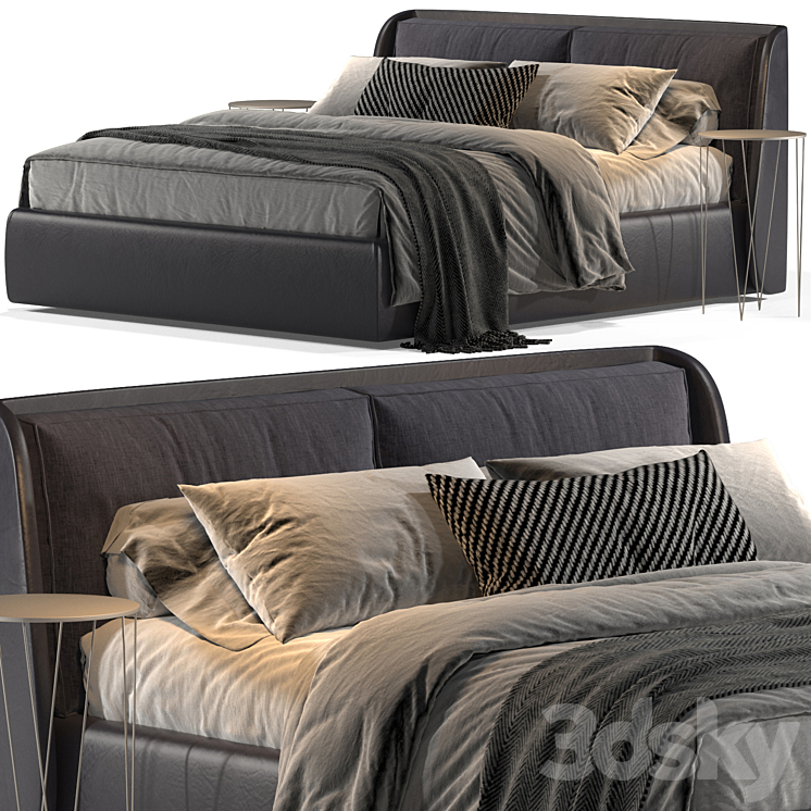 Bed Kevin Felis 1 3DS Max Model - thumbnail 1