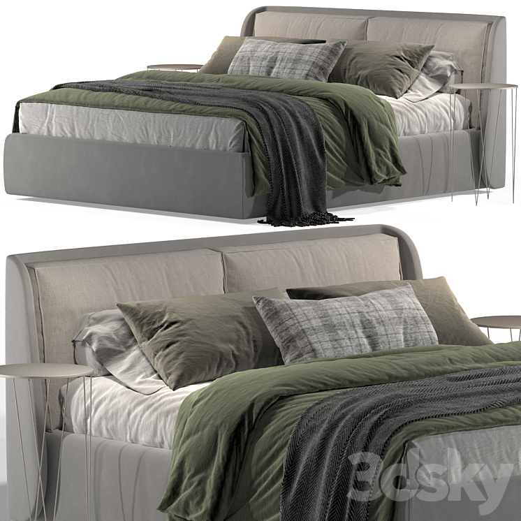 Bed Kevin Felis 1 3DS Max Model - thumbnail 2