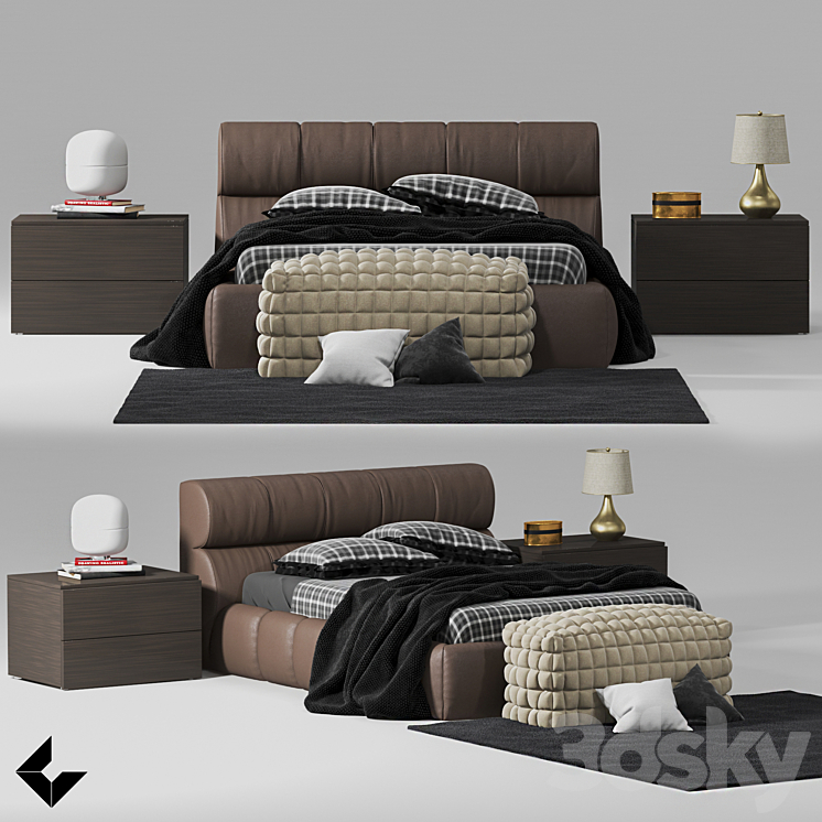 Bed kit 3DS Max - thumbnail 1