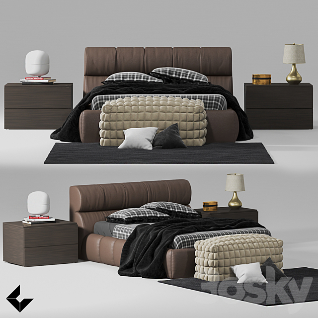 Bed kit 3DSMax File - thumbnail 1