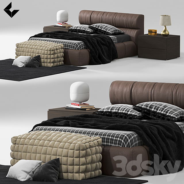 Bed kit 3DSMax File - thumbnail 2