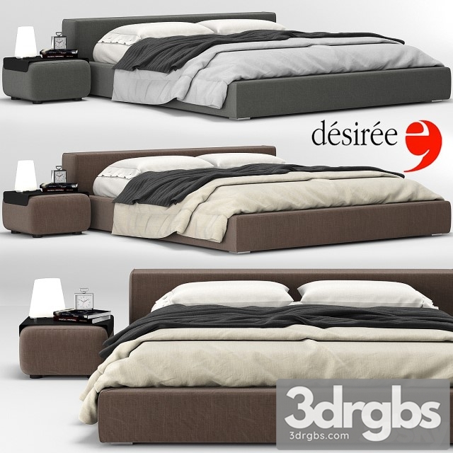 Bed kubic 24 Desiree 3dsmax Download - thumbnail 1