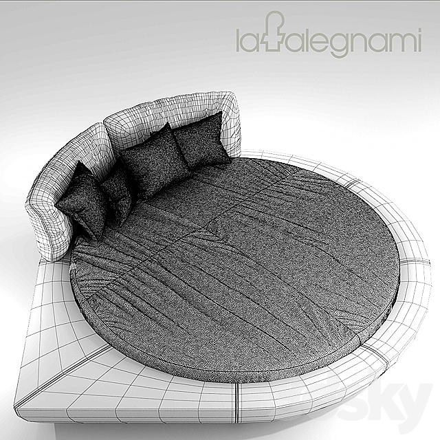 Bed La Falegnami Time 3DSMax File - thumbnail 3