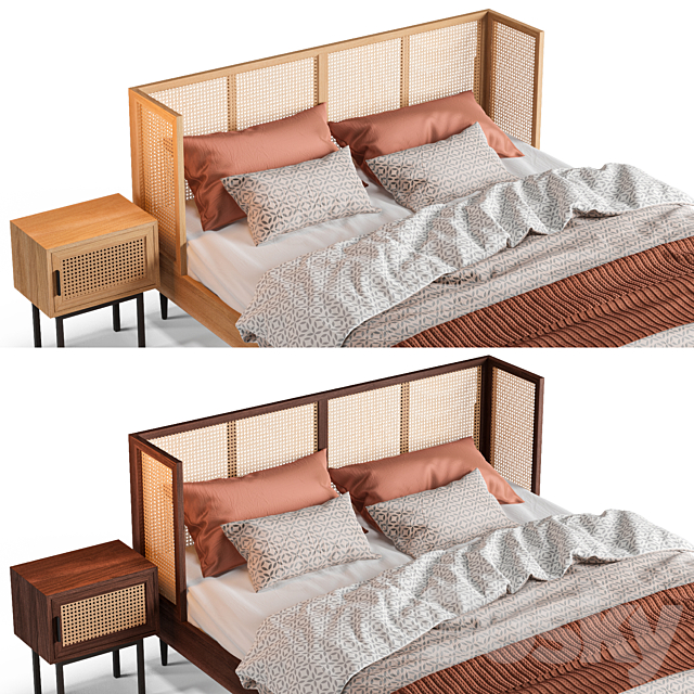 Bed La Redoute Waska _ Noya 3DSMax File - thumbnail 2