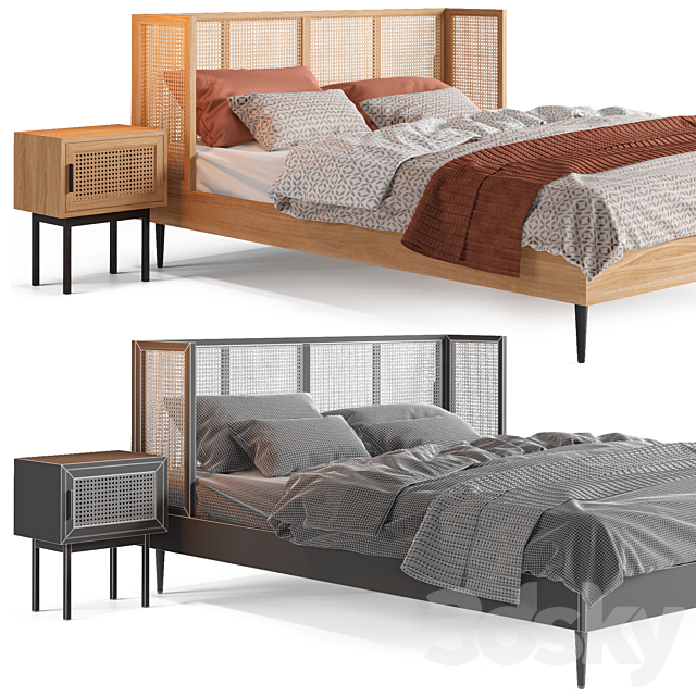 Bed La Redoute Waska _ Noya 3DSMax File - thumbnail 4