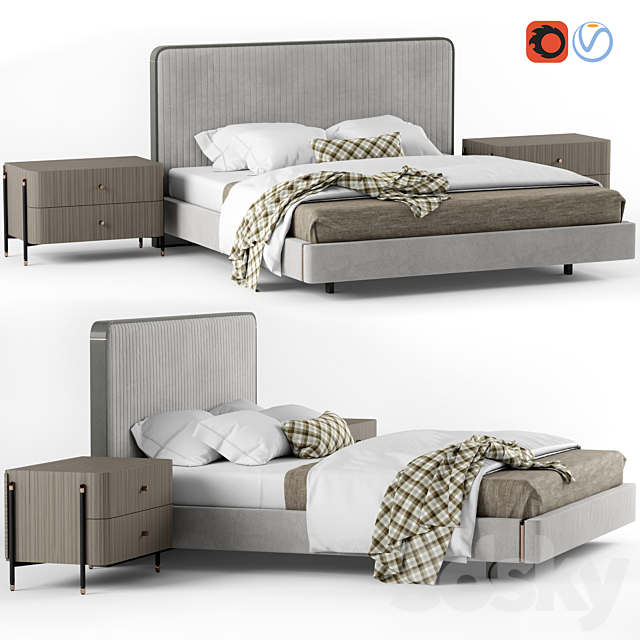 Bed Laskasas Anny 3DSMax File - thumbnail 1