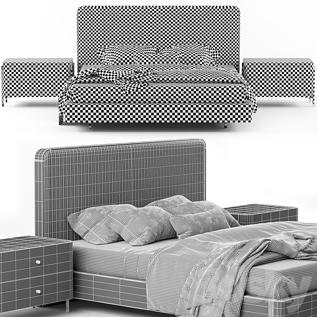 Bed Laskasas Anny 3DSMax File - thumbnail 5