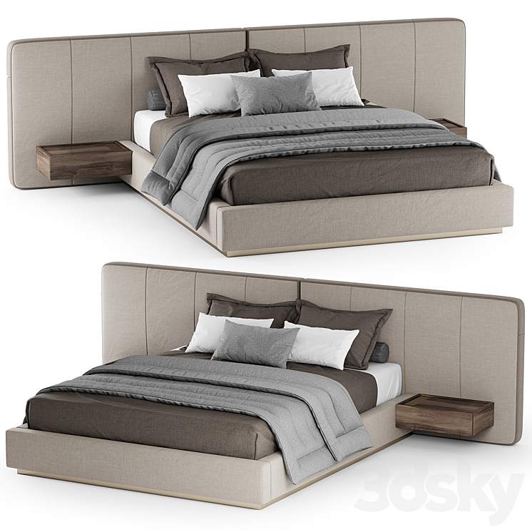 Bed Laskasas BONNIE 3DS Max Model - thumbnail 1