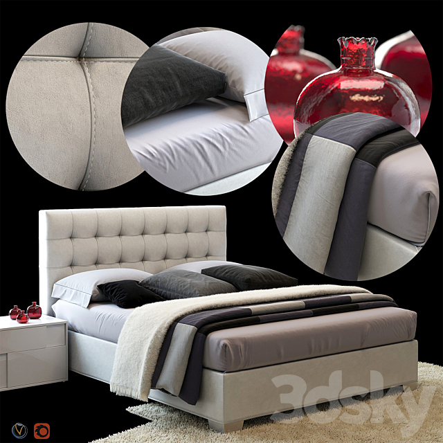 Bed LEGEND by Greco Strom 3DSMax File - thumbnail 1