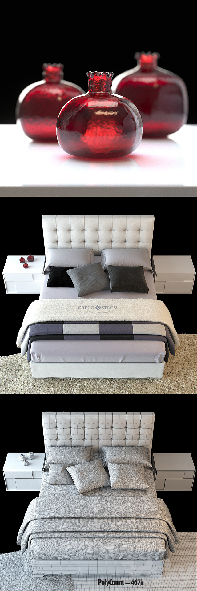 Bed LEGEND by Greco Strom 3DSMax File - thumbnail 3