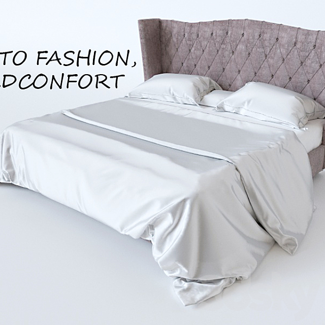 BED LETTO FASHION GOLDCONFORT 3ds Max - thumbnail 2