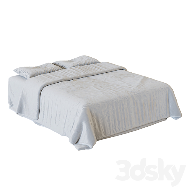 Bed linen 01 3ds Max - thumbnail 2