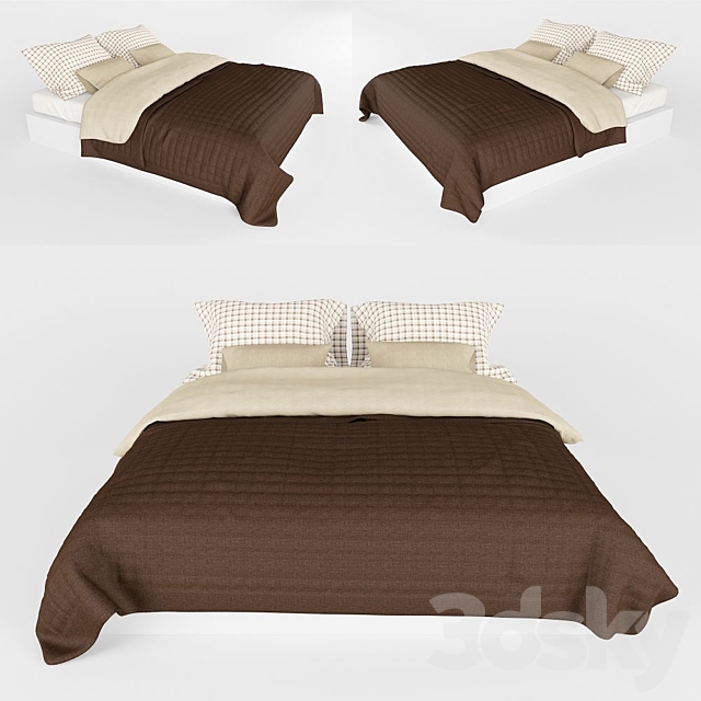 Bed linen 3DSMax File - thumbnail 1