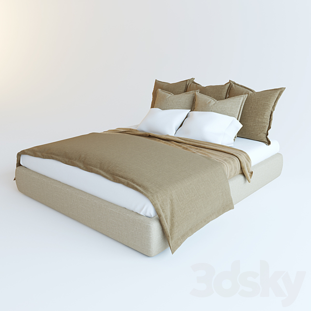 Bed linen 3DSMax File - thumbnail 1