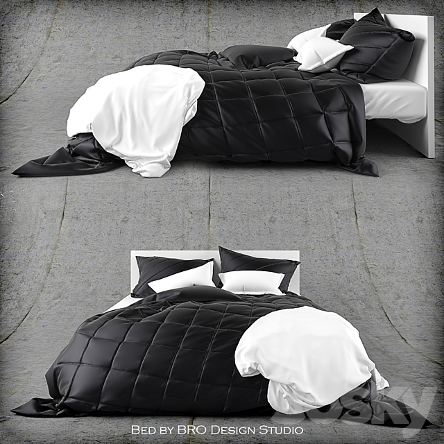 Bed linen 3DSMax File - thumbnail 1