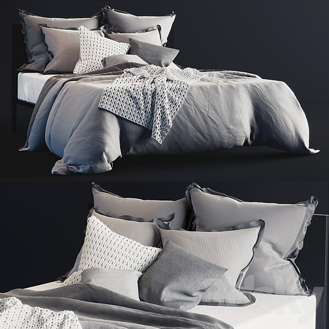 Bed linen 3DSMax File - thumbnail 1