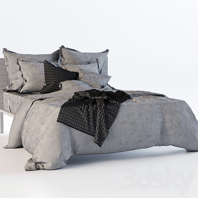 Bed linen 3DSMax File - thumbnail 3