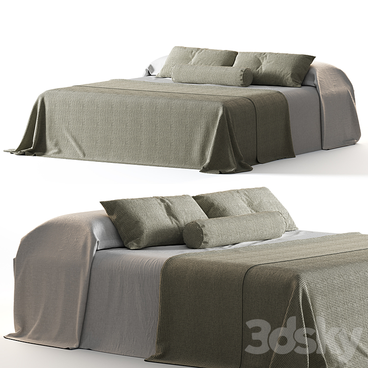 Bed linen zara home 11 3DS Max Model - thumbnail 2