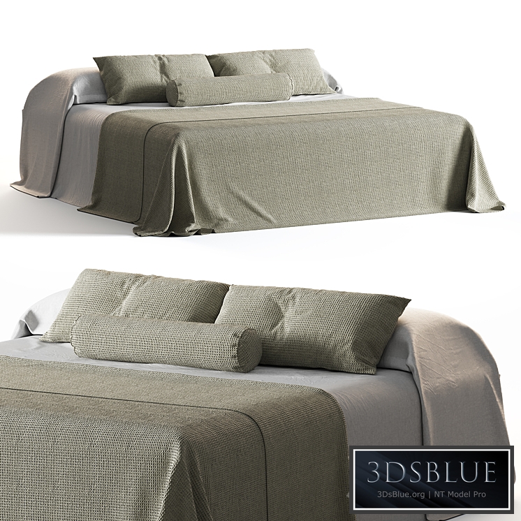 Bed linen zara home 11 3DS Max - thumbnail 3