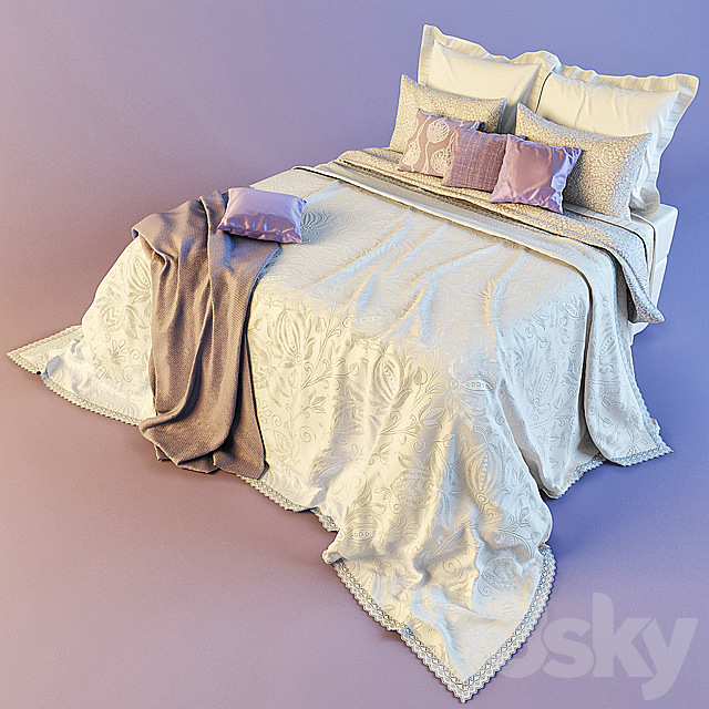 bed linens 3DSMax File - thumbnail 1