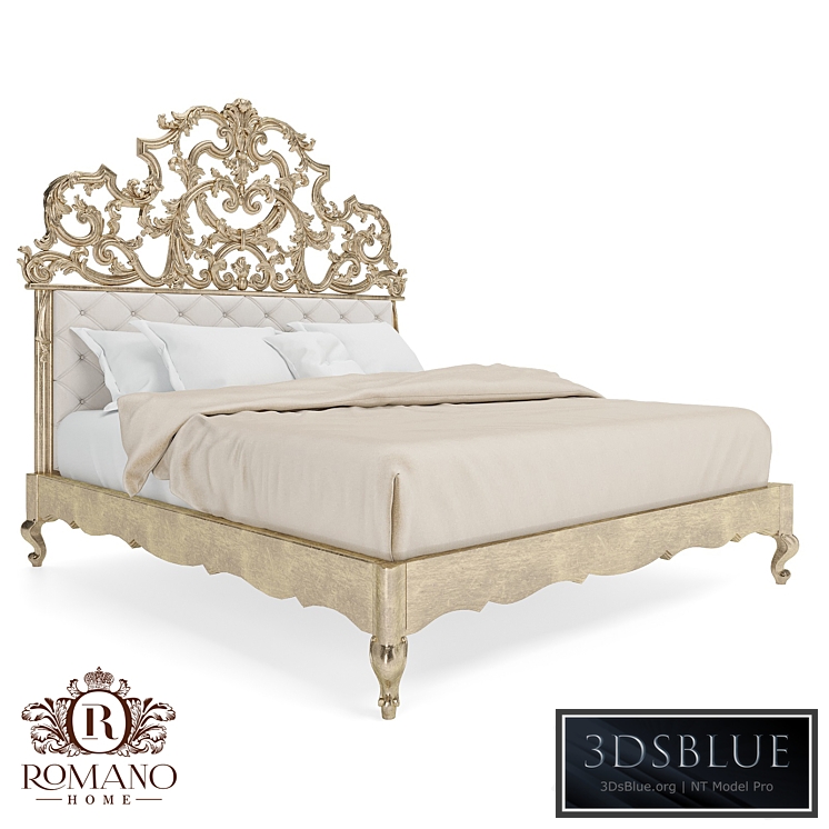 Bed Lucrezia High Romano Home 3DS Max - thumbnail 3