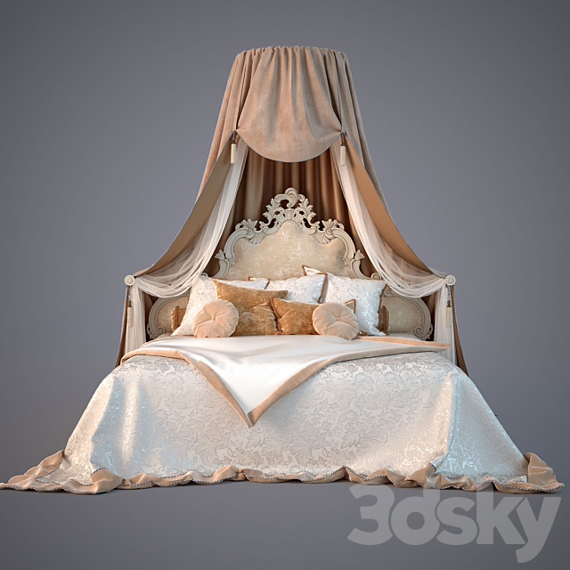 Bed Mademoiselle factory Bolzan 3DSMax File - thumbnail 1